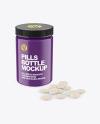 Glossy Pills Bottle Mockup