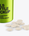 Metallic Pills Bottle Mockup