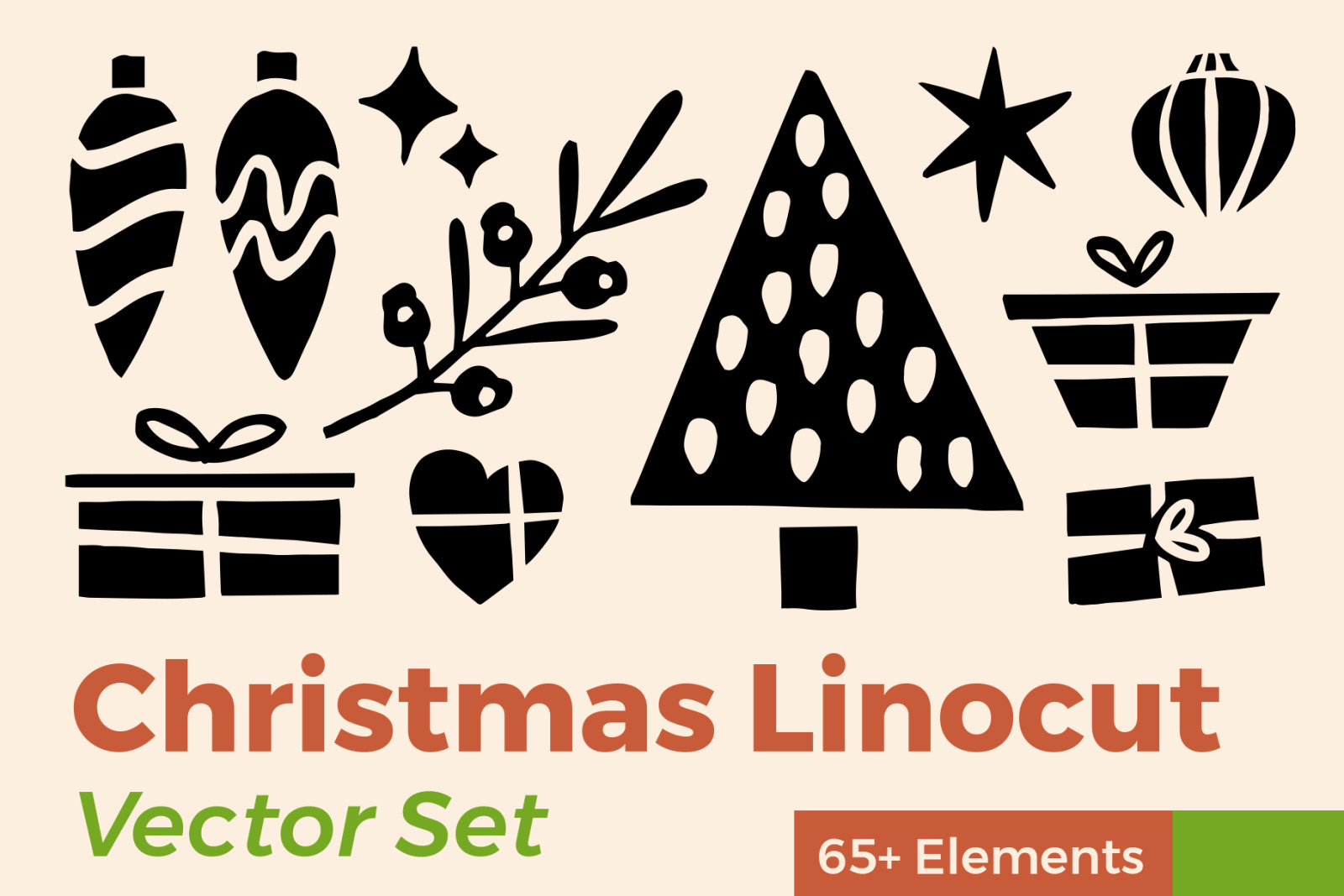 Christmas Linocut Christmas Linocut