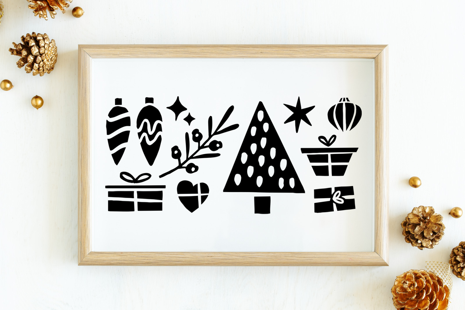 Christmas Linocut Christmas Linocut
