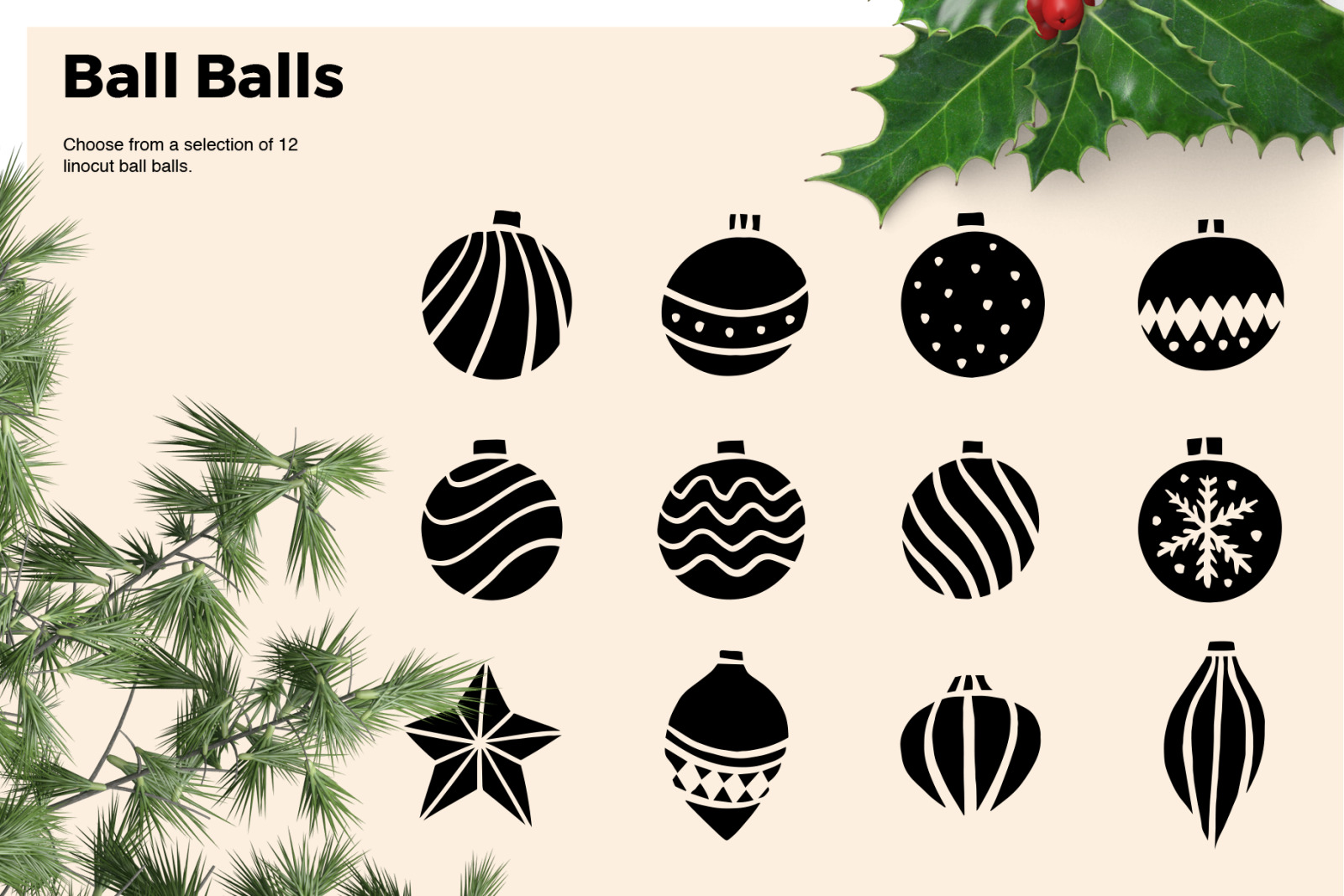 Christmas Linocut Christmas Linocut