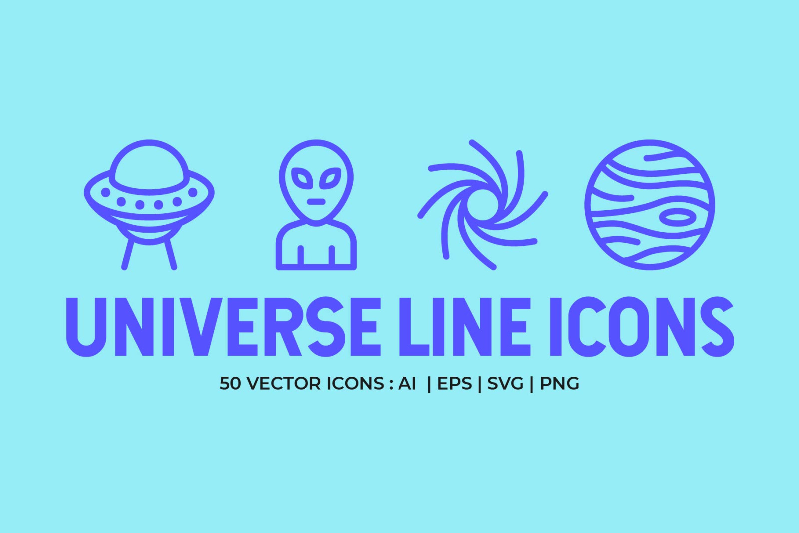 Universe Line Icons