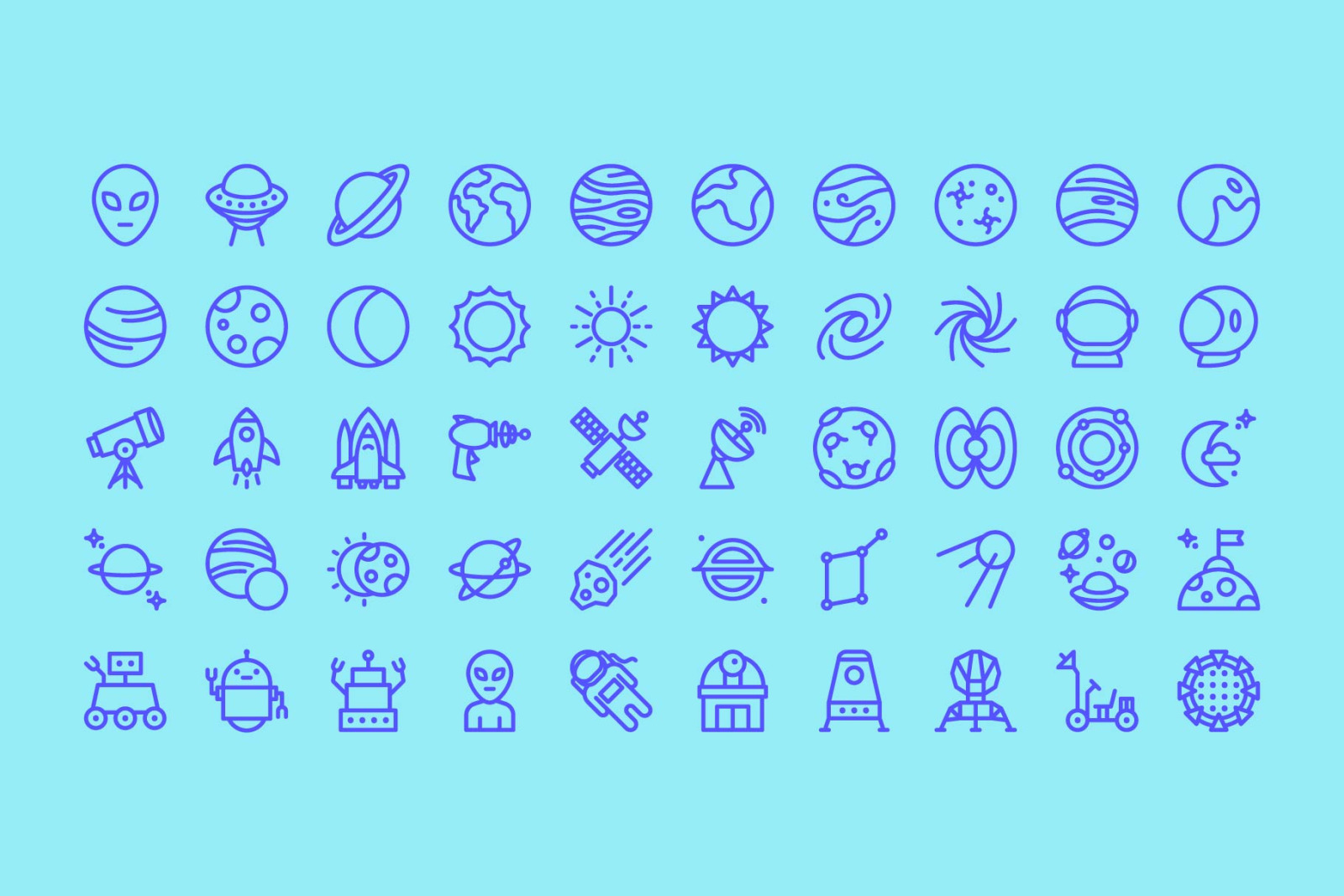 Universe Line Icons Universe Line Icons
