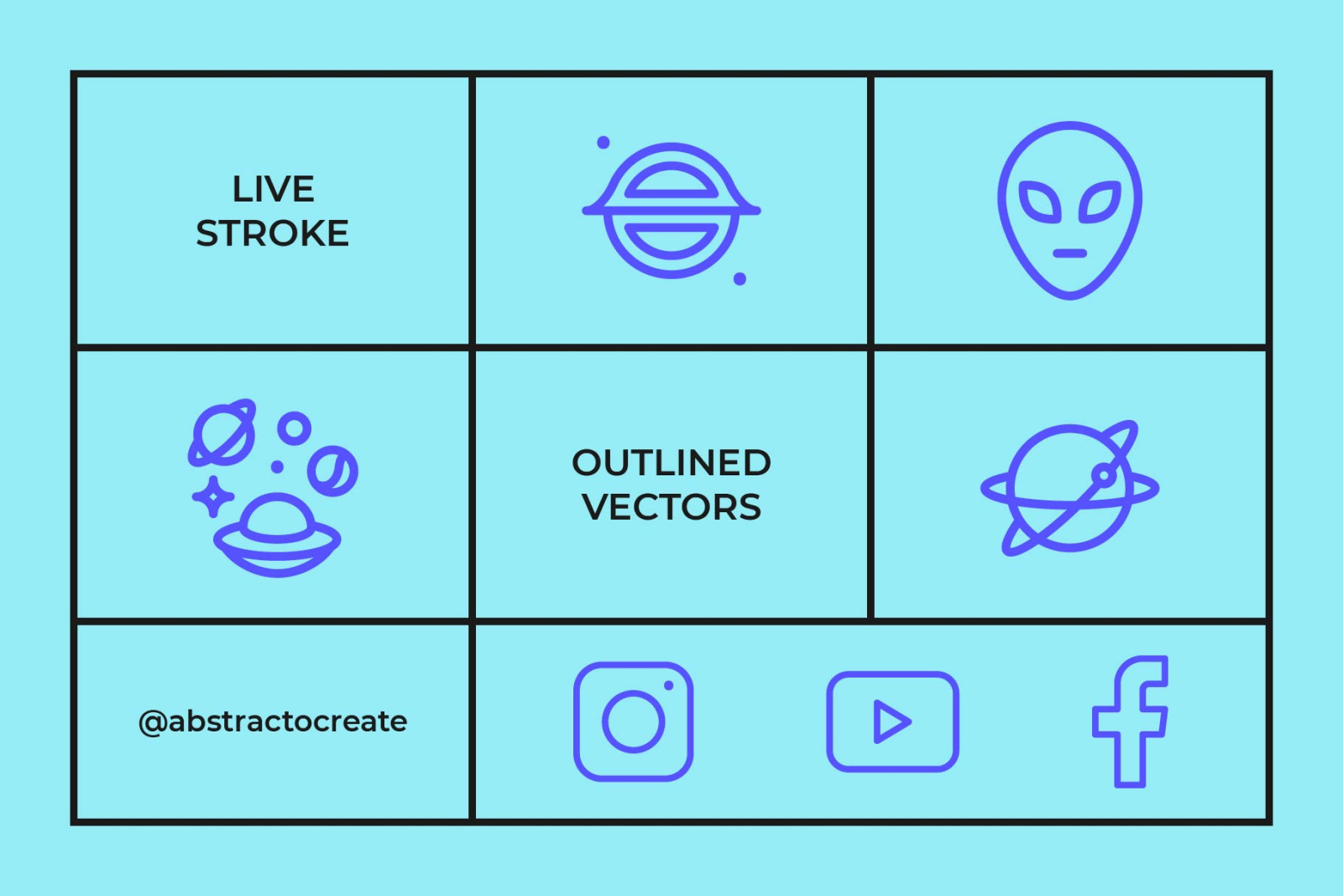 Universe Line Icons Universe Line Icons