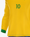 Football Kit Long Sleeve Mockup - Half Side View