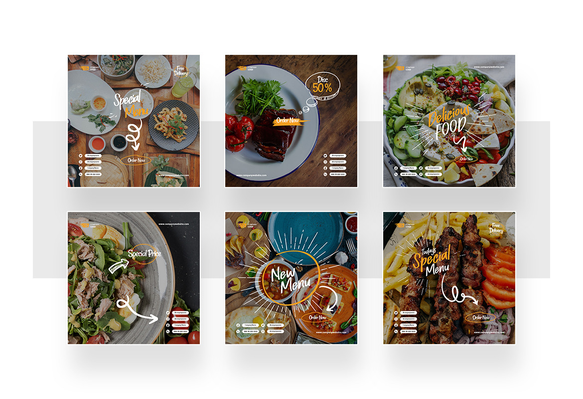 Restaurant Instagram Post and Story Template Restaurant Instagram Post and Story Template