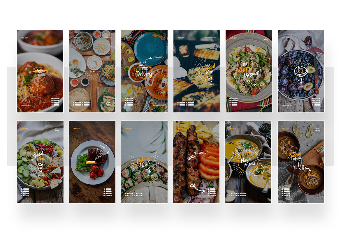 Restaurant Instagram Post and Story Template Restaurant Instagram Post and Story Template