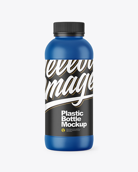 Matte Plastic Bottle Mockup