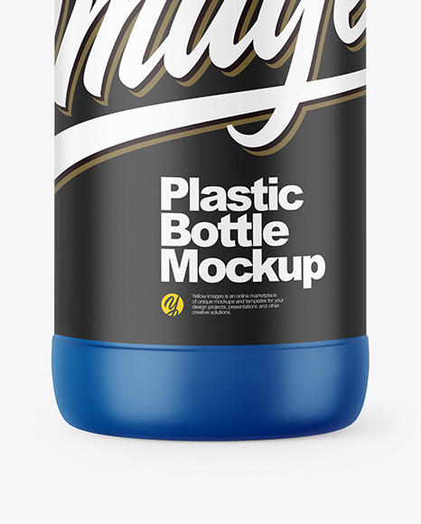 Matte Plastic Bottle Mockup