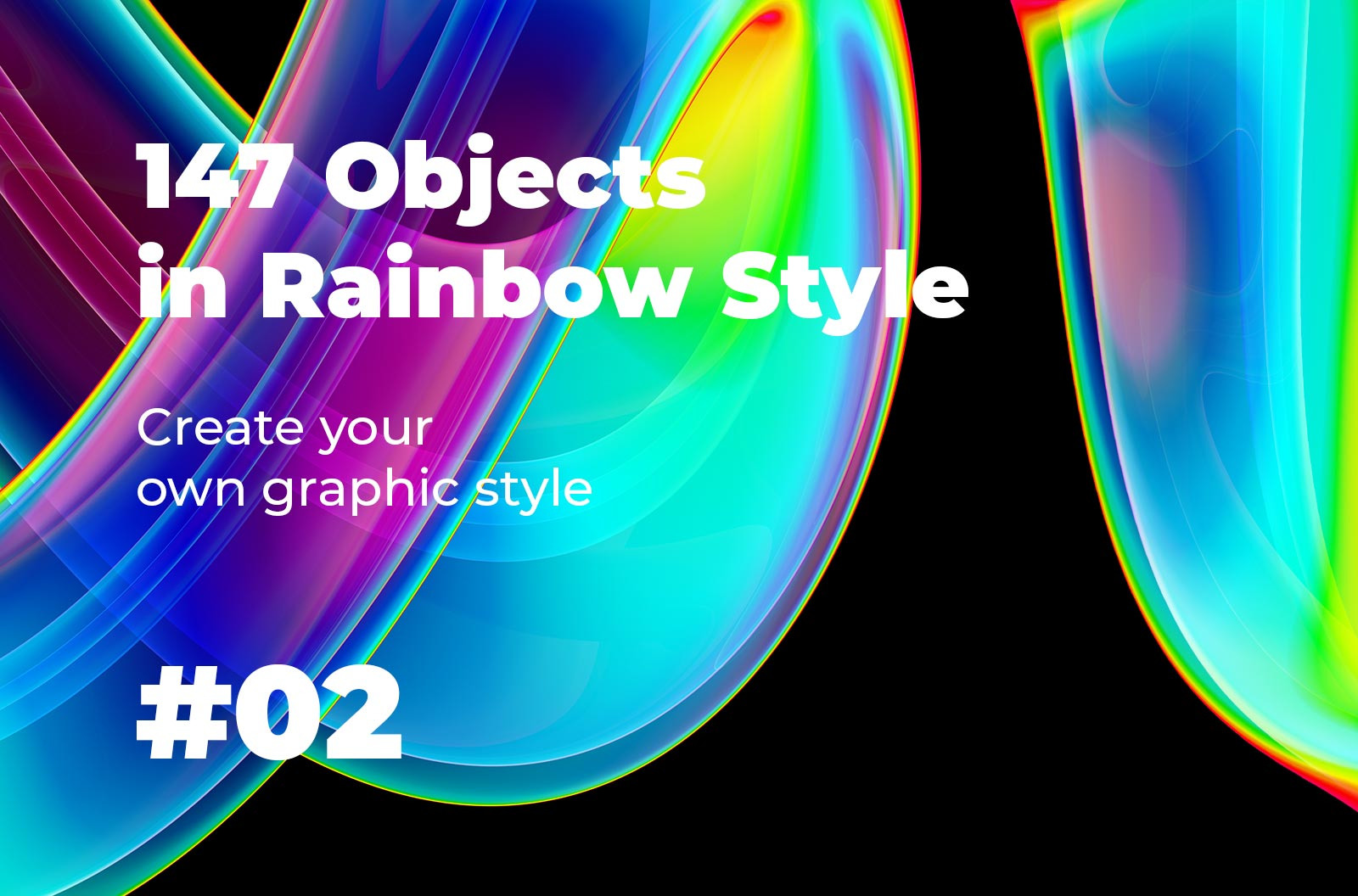 147 Objects in Rainbow Style #02