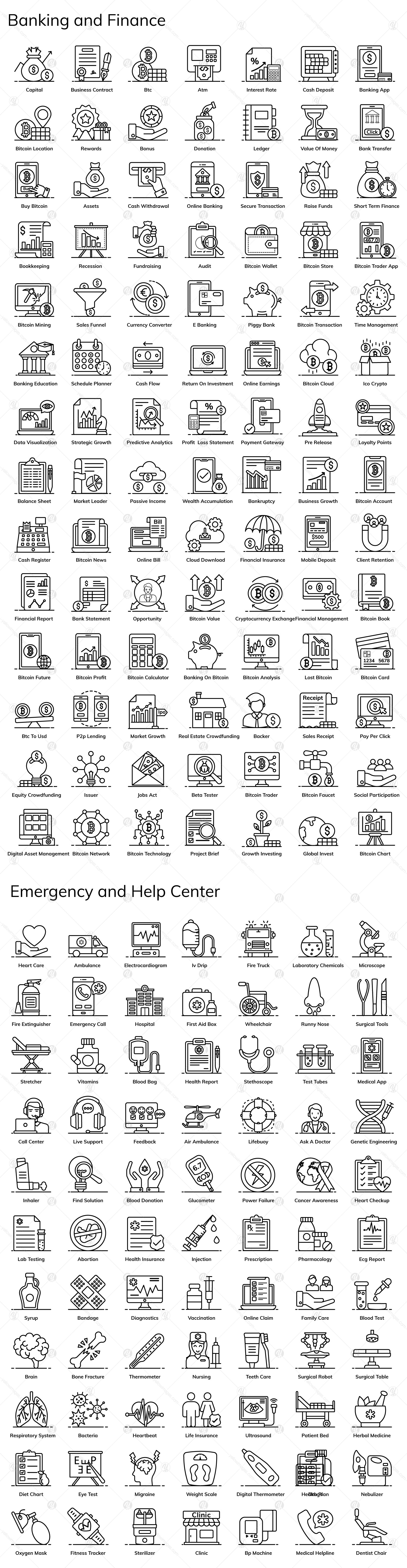 600+ Filled Outline Concept Icons 600+ Filled Outline Concept Icons