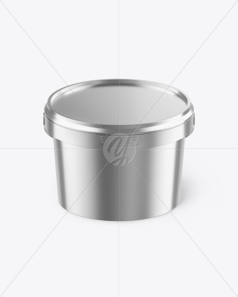 Metallic Bucket Mockup