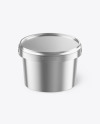 Metallic Bucket Mockup