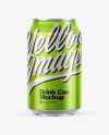 Glossy Metallic Drink Can Mockup