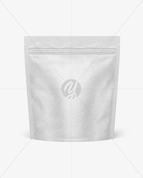 Kraft Paper Stand-up Pouch Mockup