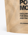 Kraft Paper Stand-up Pouch Mockup