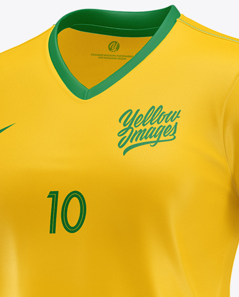 Women’s Football Kit Mockup – Half Side View