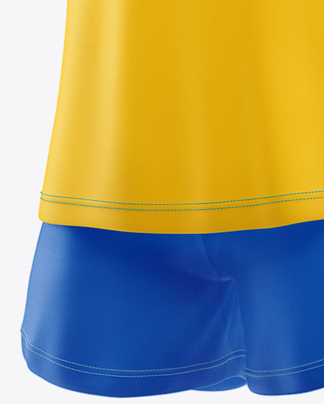 Women’s Football Kit Mockup – Half Side View