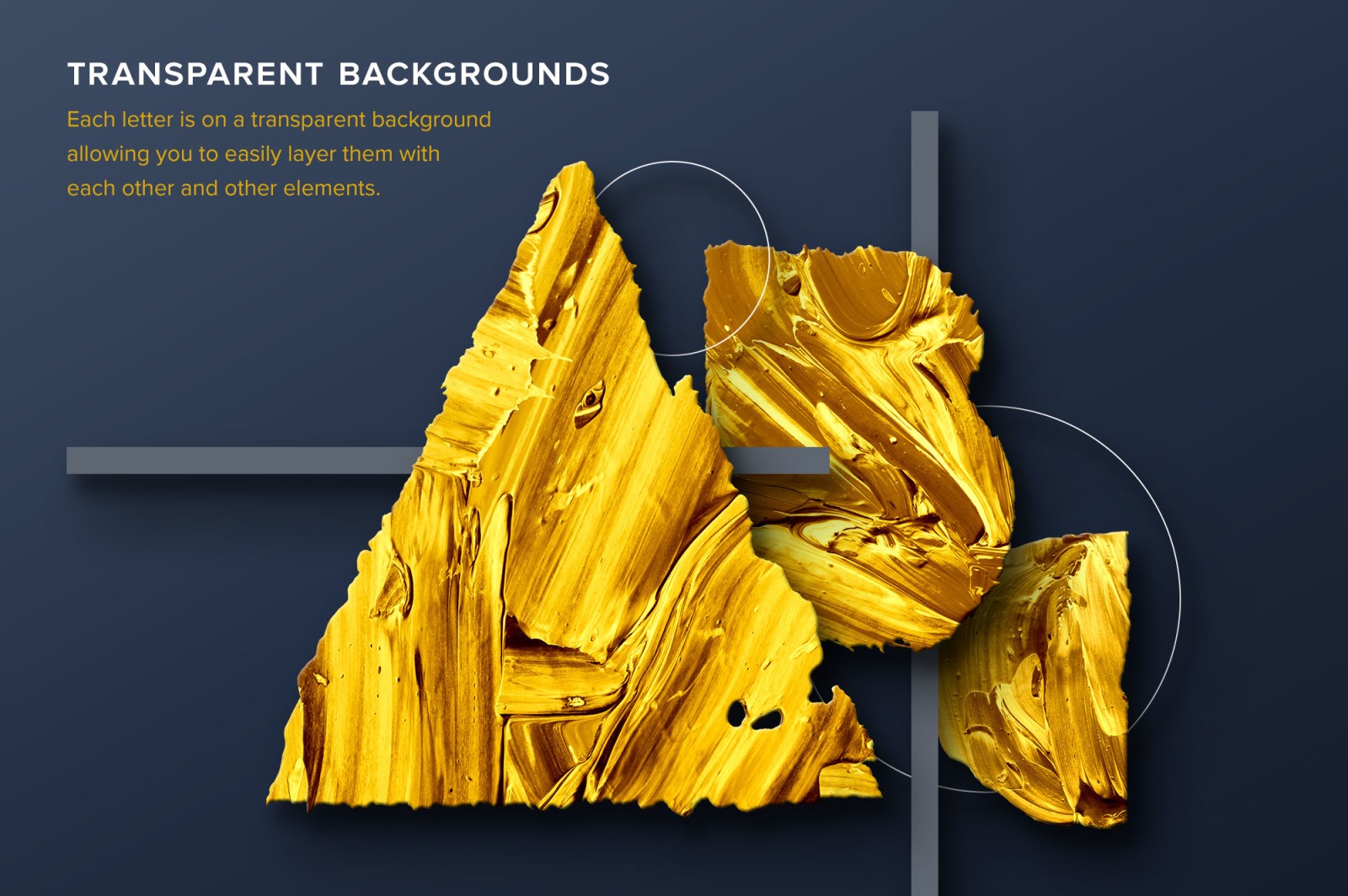 Gold Type: Geometric Gold Paint Alphabet Gold Type: Geometric Gold Paint Alphabet