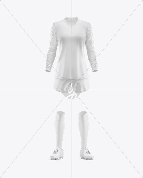 Women’s Football kit Long Sleeve Mockup - Front View