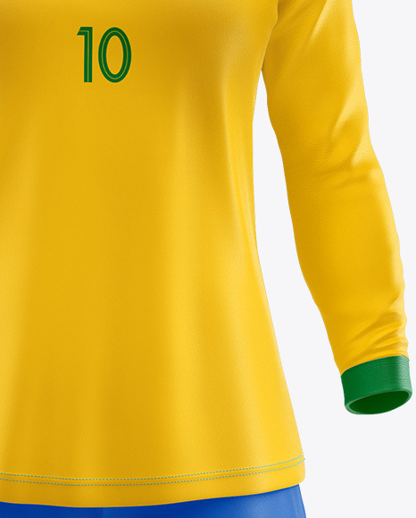 Women’s Football kit Long Sleeve Mockup - Front View