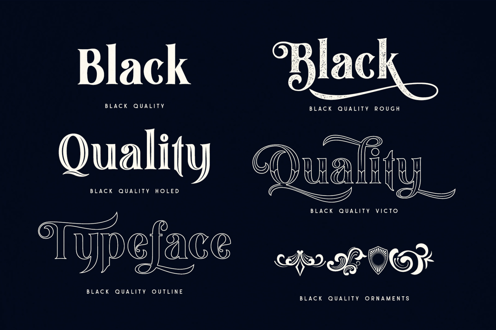 Black Quality Typeface