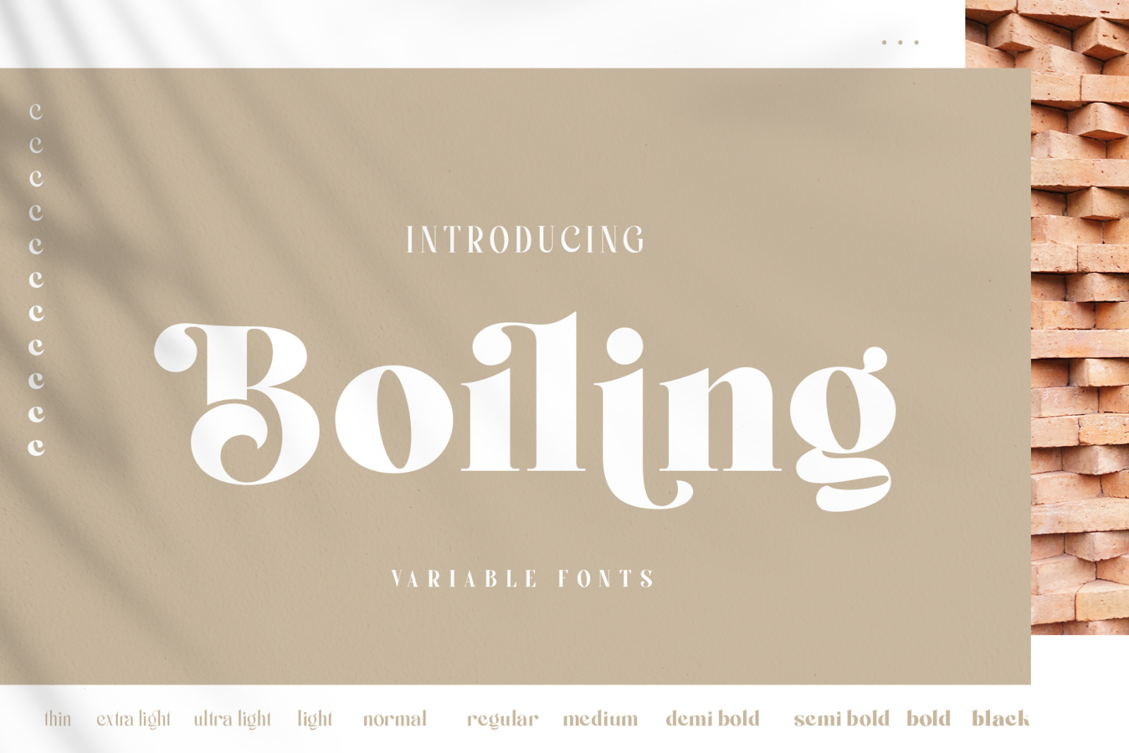 Boiling Typeface Boiling Typeface