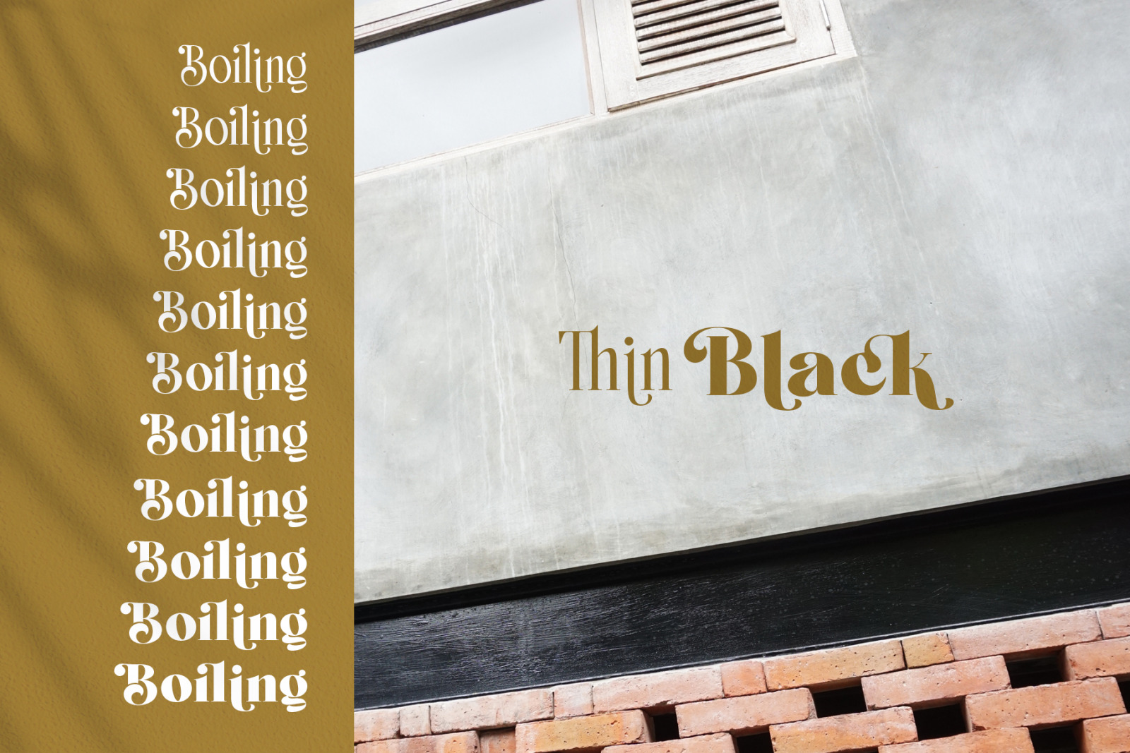 Boiling Typeface Boiling Typeface