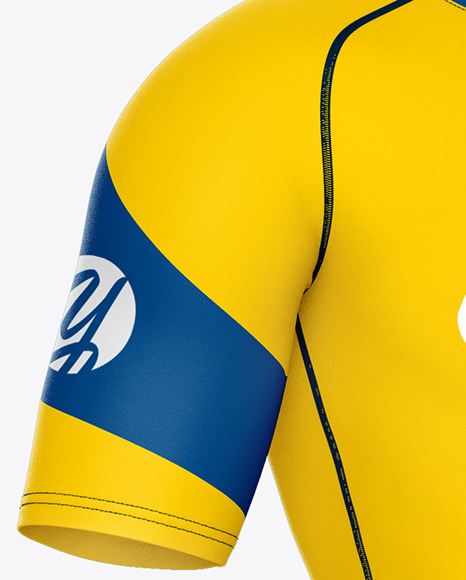 Compression Suit Mockup – Front Half Side View