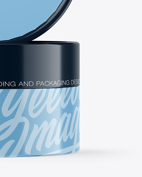 Two Glossy Cosmetic Jars Mockup