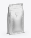 Matte Metallic Coffee Bag With Valve - Half Side View