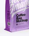 Matte Metallic Coffee Bag With Valve - Half Side View