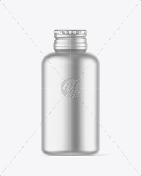 Matte Metallic Bottle Mockup