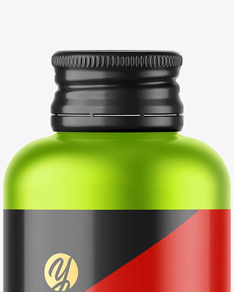 Matte Metallic Bottle Mockup