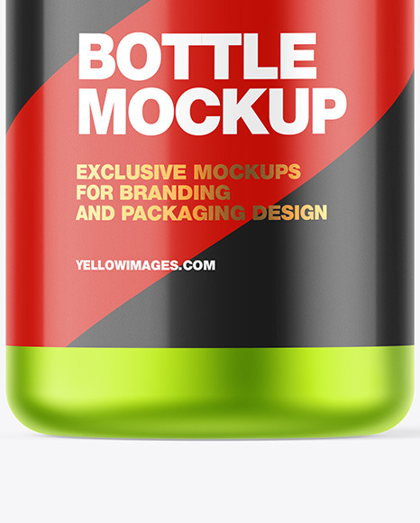 Matte Metallic Bottle Mockup