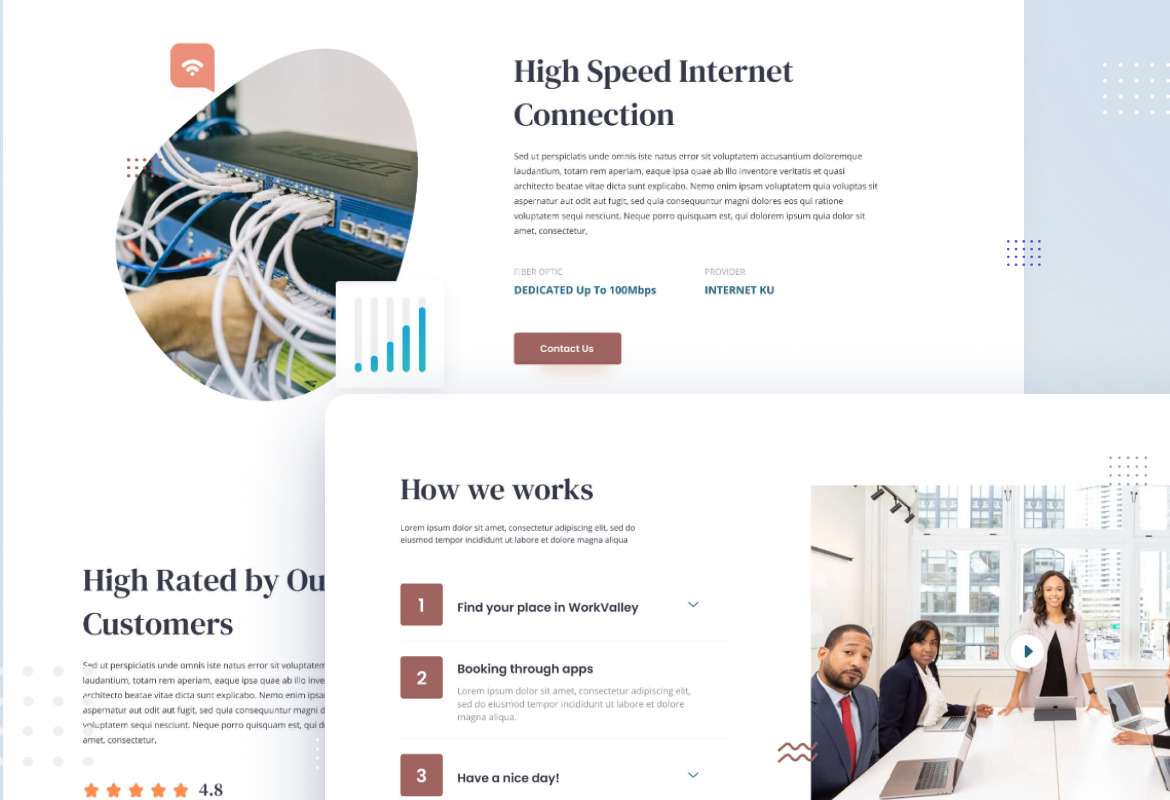 Work Valley - Coworking Space Website UI Design Work Valley - Coworking Space Website UI Design