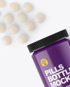 Glossy Pills Bottle Mockup