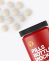 Matte Pills Bottle Mockup