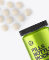 Metallic Pills Bottle Mockup