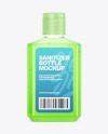 Glossy Hand Sanitizer Bottle Mockup - Back View