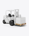 Forklift Mockup - Half Side View