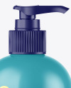 Glossy Sanitizer Bottle w/ Closed Pump Mockup