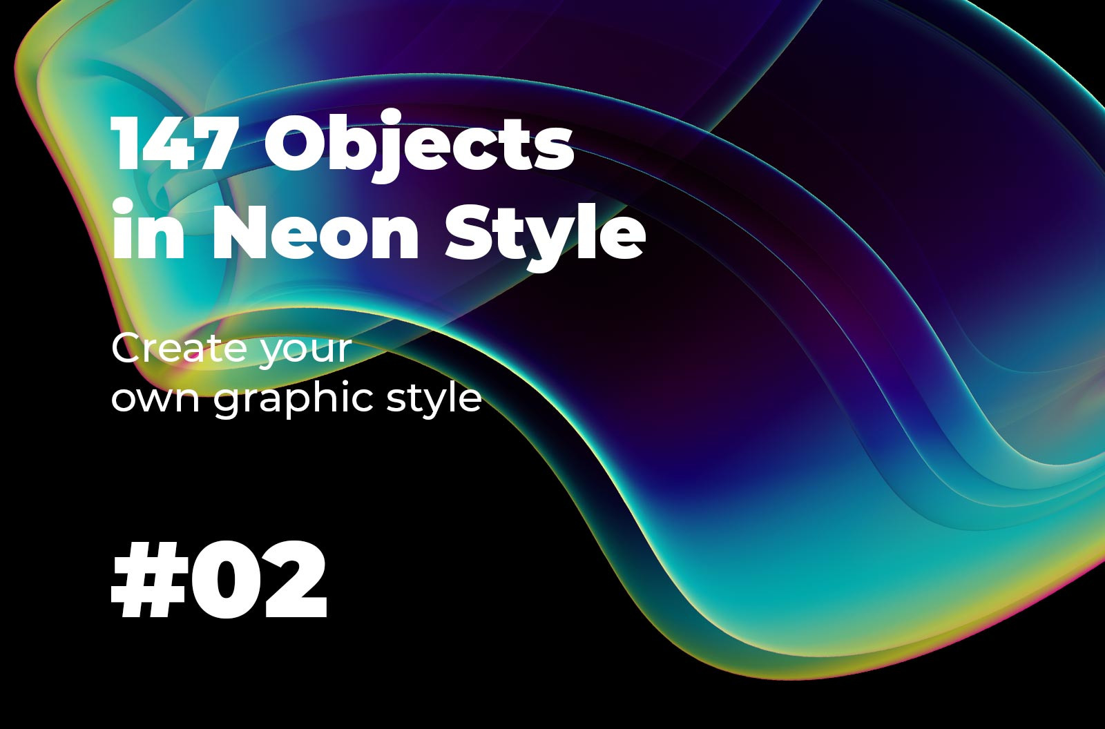 147 Objects in Neon Style #02