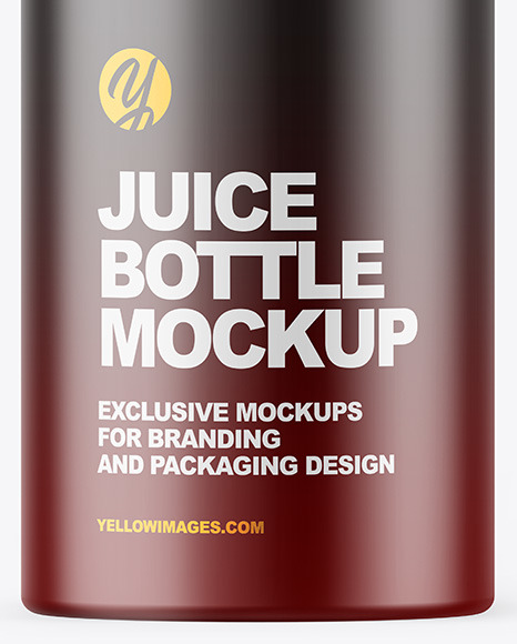 Matte Juice Bottle Mockup