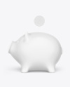 Piggy bank Mockup - Side View