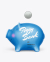 Piggy bank Mockup - Side View