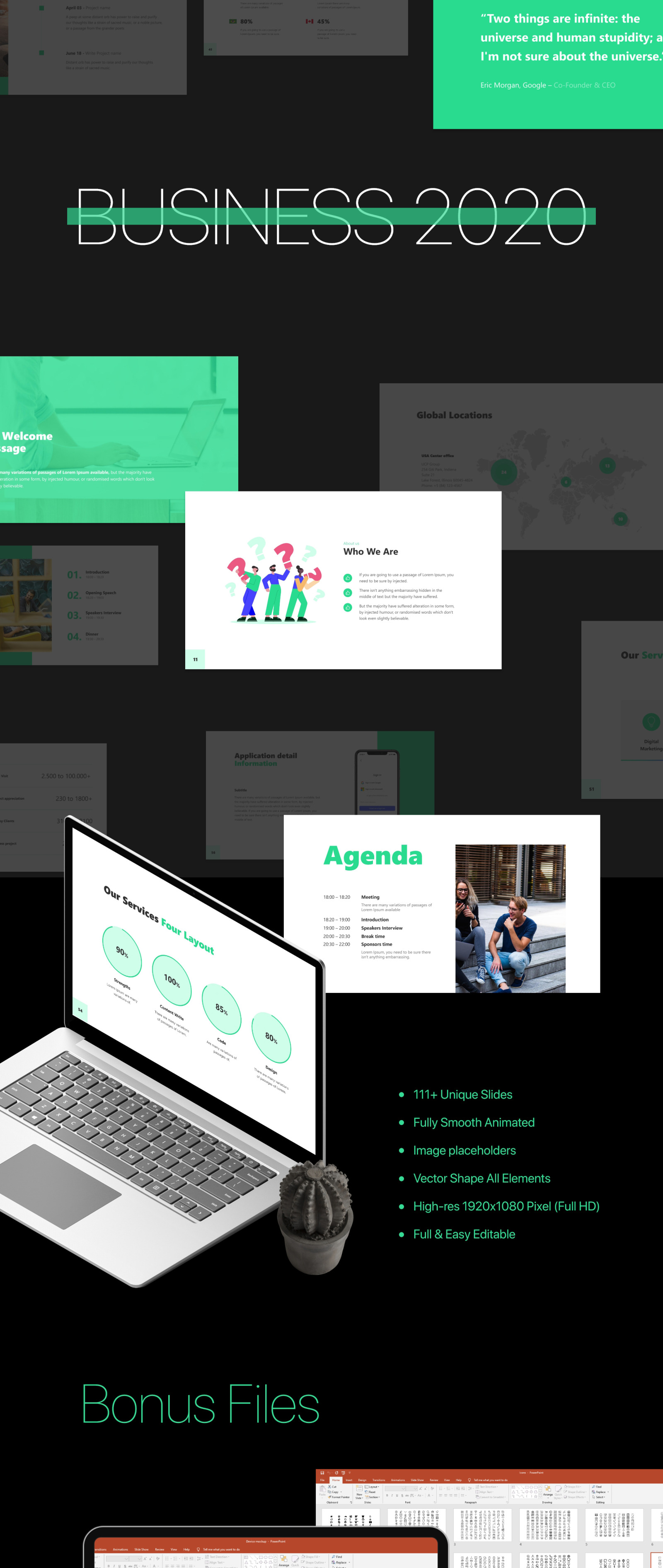 Business 2020 - Smooth Animated Google Slide Template