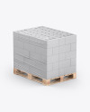 Pallet W/ Concrete Blocks Mockup