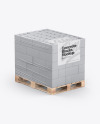 Pallet W/ Concrete Blocks Mockup