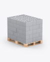 Pallet W/ Concrete Blocks Mockup